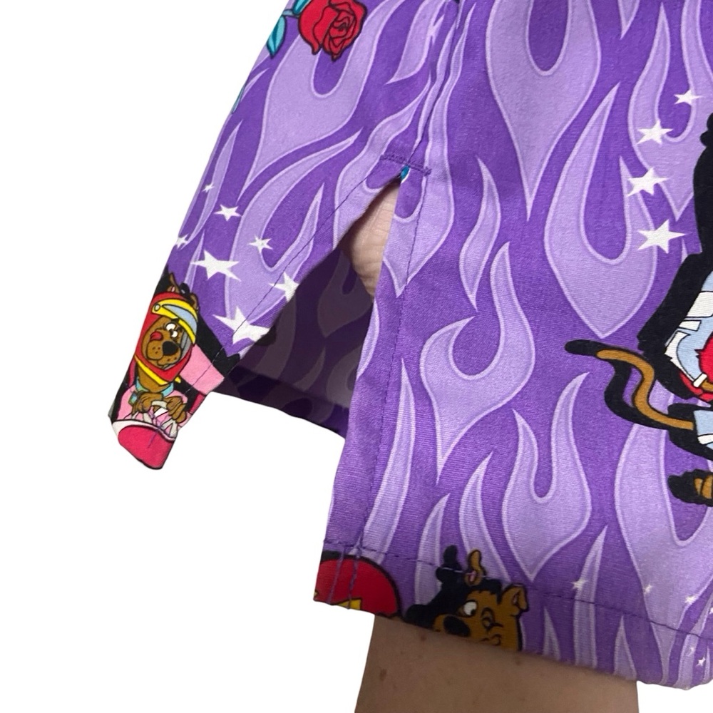 Vintage Scooby Doo Short Sleeve Simply Scrub Top Purple - Picture 5 of 10